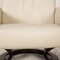 Leather Arion Armchair with Relax Function & Stool in Cream from Stressless, Set of 2 5