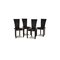 Black Wood Jimmy Chairs from Bacher, Set of 4 1