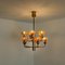 Modernist Glass and Chrome Chandelier from Sische, 1960s, Image 7