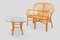 Boho Italian Bamboo Two-Seater and Coffee-Table, 1970s, Set of 2 4