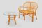 Boho Italian Bamboo Two-Seater and Coffee-Table, 1970s, Set of 2, Image 4