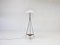 A Vintage 1960s Floor Lamp on a Triangular Base With Pleated Shade. 4