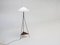 A Vintage 1960s Floor Lamp on a Triangular Base With Pleated Shade., Image 1