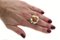 Coral 18kt Yellow Gold Ring 5