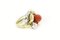 Coral 18kt Yellow Gold Ring 2