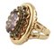 Retro 9 Karat Rose Gold & Silver Ring 2