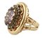 Retro 9 Karat Rose Gold & Silver Ring, Image 2