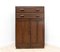 Mid-Century Oak Linen Storage Cupboard with Drawers, 1950s, Image 1