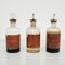 20th Century Apothecary Glass Bottles, Set of 3, Image 2