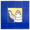 Azulejos Michelin Man vintage, 1960. Juego de 16, Imagen 1