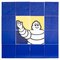 Vintage Michelin Man Tiles, 1960, Set of 16, Image 1