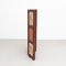 20th Century Wood & Hand Painted Fabric Folding Room Divider 9