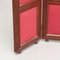 20th Century Wood & Hand Painted Fabric Folding Room Divider 11