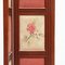 20th Century Wood & Hand Painted Fabric Folding Room Divider 14