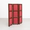 20th Century Wood & Hand Painted Fabric Folding Room Divider 10