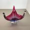 Glass Bowl Shell Centerpiece from Fratelli Toso, Italy, 1970s 3