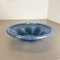 German Bauhaus Blue Glass Bowl by Karl Wiedmann for WMF Ikora, 1930s 3