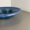 German Bauhaus Blue Glass Bowl by Karl Wiedmann for WMF Ikora, 1930s 6