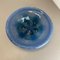 German Bauhaus Blue Glass Bowl by Karl Wiedmann for WMF Ikora, 1930s 4