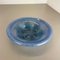 German Bauhaus Blue Glass Bowl by Karl Wiedmann for WMF Ikora, 1930s 2