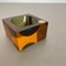 Murano Glass Sommerso Block Cube Ashtray Element by Flavio Poli, Italy, 1970s, Image 5