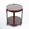 Mid-Century Italian Round Brown Plastic Bar Cart with Two Shelves, 1970s 6