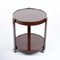 Mid-Century Italian Round Brown Plastic Bar Cart with Two Shelves, 1970s, Image 6