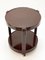 Mid-Century Italian Round Brown Plastic Bar Cart with Two Shelves, 1970s, Image 11