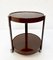 Mid-Century Italian Round Brown Plastic Bar Cart with Two Shelves, 1970s, Image 8