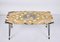 Mid-Century Italian Inlaid Marble Coffee Table with Metal and Brass Finish, 1950s 3