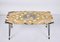 Mid-Century Italian Inlaid Marble Coffee Table with Metal and Brass Finish, 1950s, Image 3