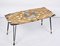 Mid-Century Italian Inlaid Marble Coffee Table with Metal and Brass Finish, 1950s, Image 2