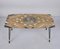 Mid-Century Italian Inlaid Marble Coffee Table with Metal and Brass Finish, 1950s 11