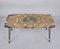 Mid-Century Italian Inlaid Marble Coffee Table with Metal and Brass Finish, 1950s, Image 11