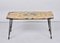 Mid-Century Italian Inlaid Marble Coffee Table with Metal and Brass Finish, 1950s 4