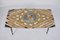 Mid-Century Italian Inlaid Marble Coffee Table with Metal and Brass Finish, 1950s 5