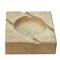 Mid-Century Italian Square White Travertine Marble Ashtray After Mannelli, 1970s, Image 7