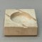 Mid-Century Italian Square White Travertine Marble Ashtray After Mannelli, 1970s, Image 5