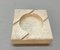 Mid-Century Italian Square White Travertine Marble Ashtray After Mannelli, 1970s 11