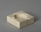 Mid-Century Italian Square White Travertine Marble Ashtray After Mannelli, 1970s 2