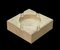 Mid-Century Italian Square White Travertine Marble Ashtray After Mannelli, 1970s 6