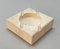 Mid-Century Italian Square White Travertine Marble Ashtray After Mannelli, 1970s 12
