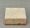 Mid-Century Italian Square White Travertine Marble Ashtray After Mannelli, 1970s 13