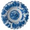 Blue and White Chinoiserie Lobed Delft Dish, 1600s 1