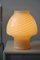 Vintage Murano Yellow Swirl Mushroom Table Lamp 2