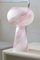 Lámpara de mesa vintage con globo de cristal de Murano rosa, Imagen 7