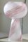 Vintage Murano Globe Table Lamp Rose 4