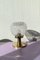 Lámpara de mesa vintage de cristal de Murano de 25 cm, Imagen 1