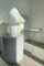 Lámpara de mesa vintage en forma de hongo de Murano a rayas H: 45 cm, Imagen 5