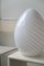 Lámpara de mesa vintage en forma de huevo de cristal de Murano, Imagen 2